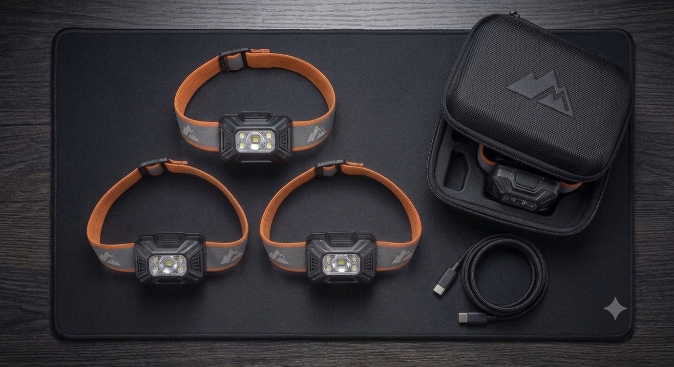 Lanterna de cabeça LED Lumen Pro com fita ajustável